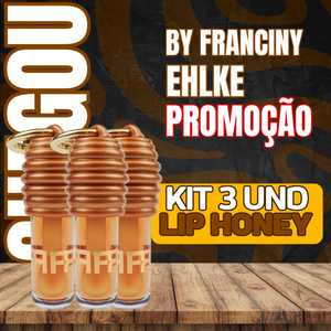 KIT 3 LIPHONEY GLOSS FRAN BY