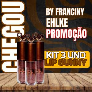 Kit 3 LIPBUNNY GLOSS FRAN BY